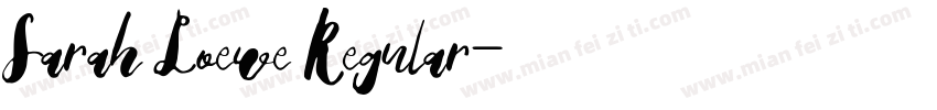 Sarah Loewe Regular字体转换